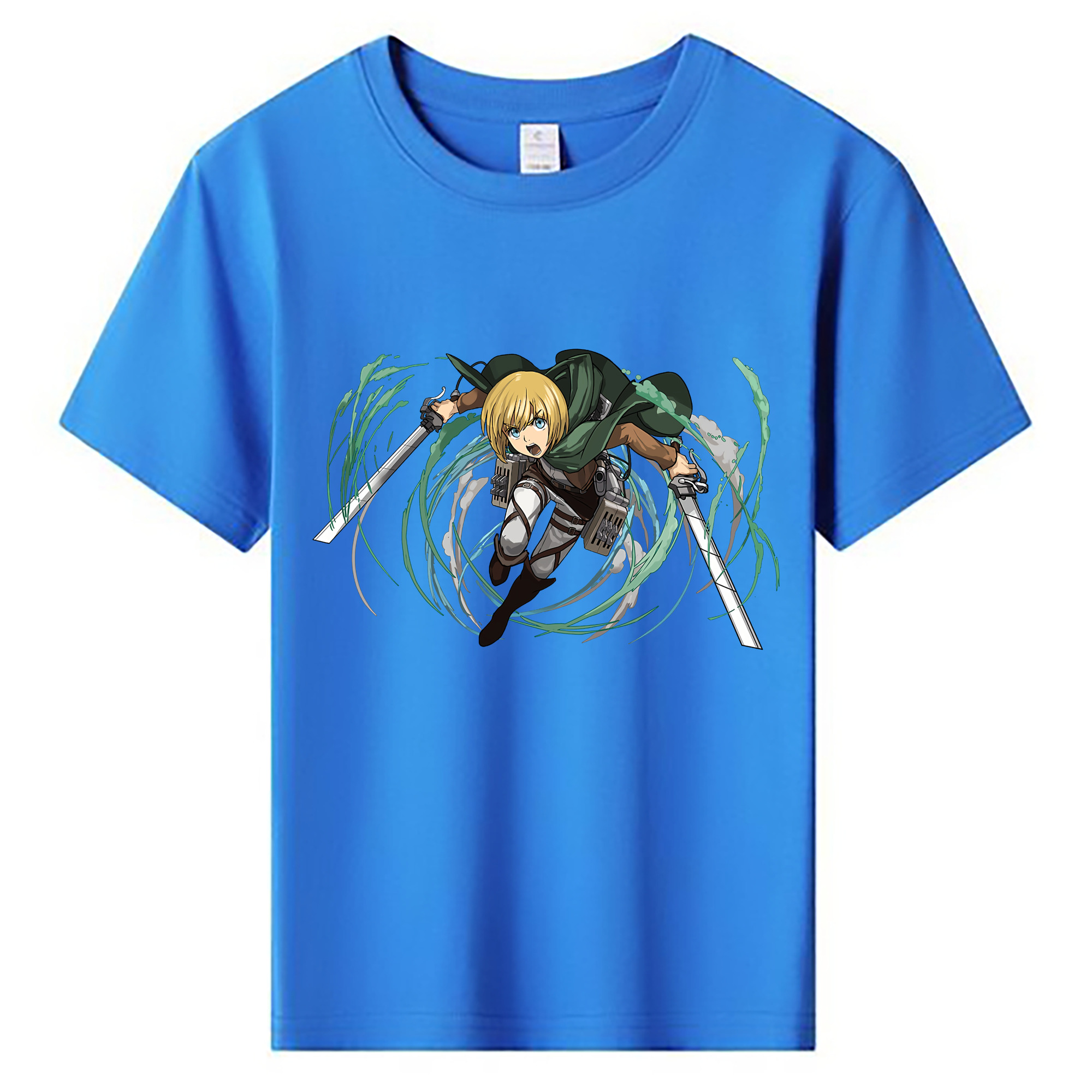（画像用） 進撃の巨人 アルミン·アルレルト Attack on Titan Armin Arlert 綿100％キッズTシャツ（フロントプリント）